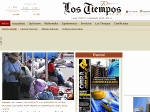 Los Tiempos - home page