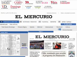 El Mercurio - home page