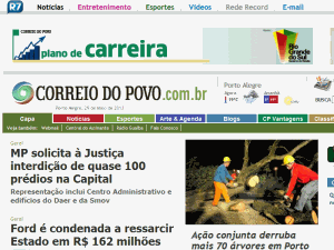 Correio do Povo - home page