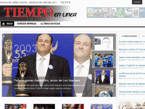 Tiempo - home page