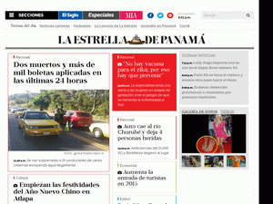 La Estrella de Panama - home page