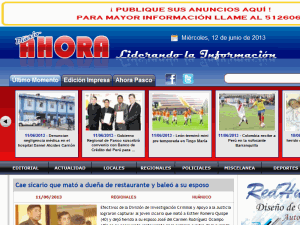 Ahora - home page