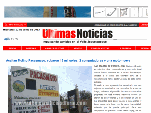 Ultimas Notícias - home page