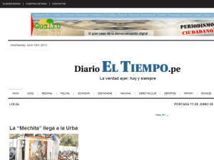 El Tiempo - home page