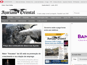 Açoriano Oriental - home page