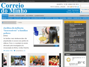 Correio do Minho - home page