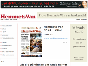 Hemmets vän - home page