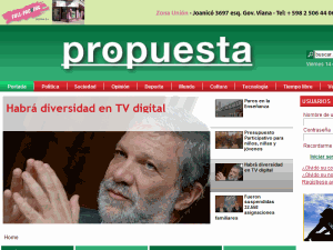 Propuesta - home page