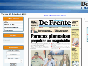 De Frente - home page