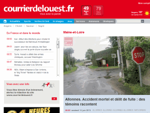 Le Courrier de l'Ouest - home page