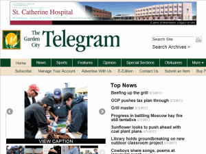 Garden City Telegram - home page