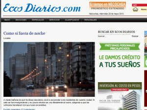 Ecos Diários - home page