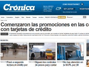 Crónica - home page