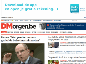 De Morgen - home page