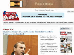 Página Única - home page