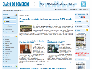 Diário do Comercio - home page