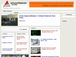 O Inconfidente - home page