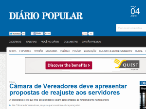 Diário Popular - home page