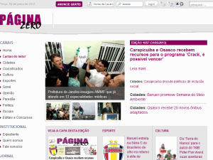 Página Zero - home page