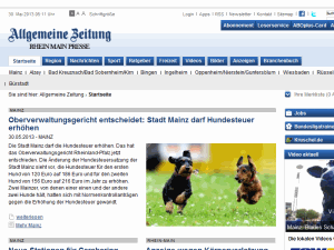 Allgemeine Zeitung - home page