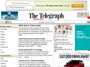 The Telegraph - home page