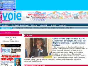 Notre Voie - home page